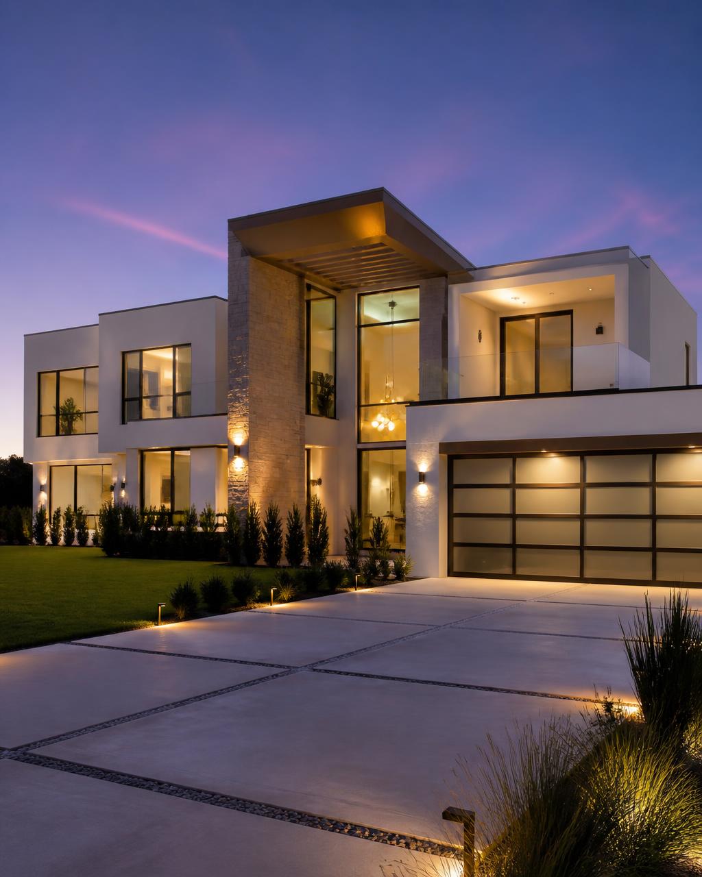 Finished home stage of a luxury home build